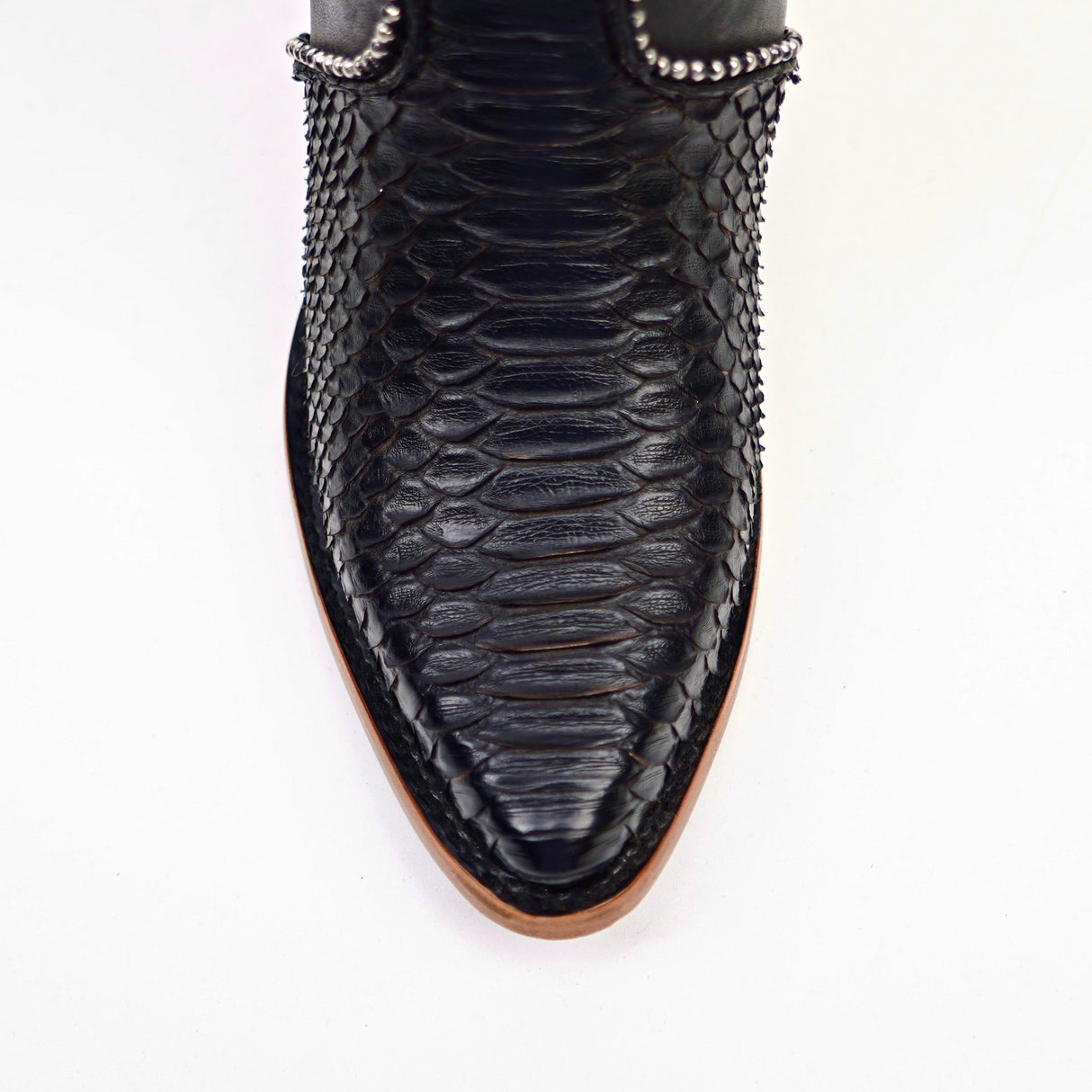 Linda Python Black - Tall Shaft - J Toe