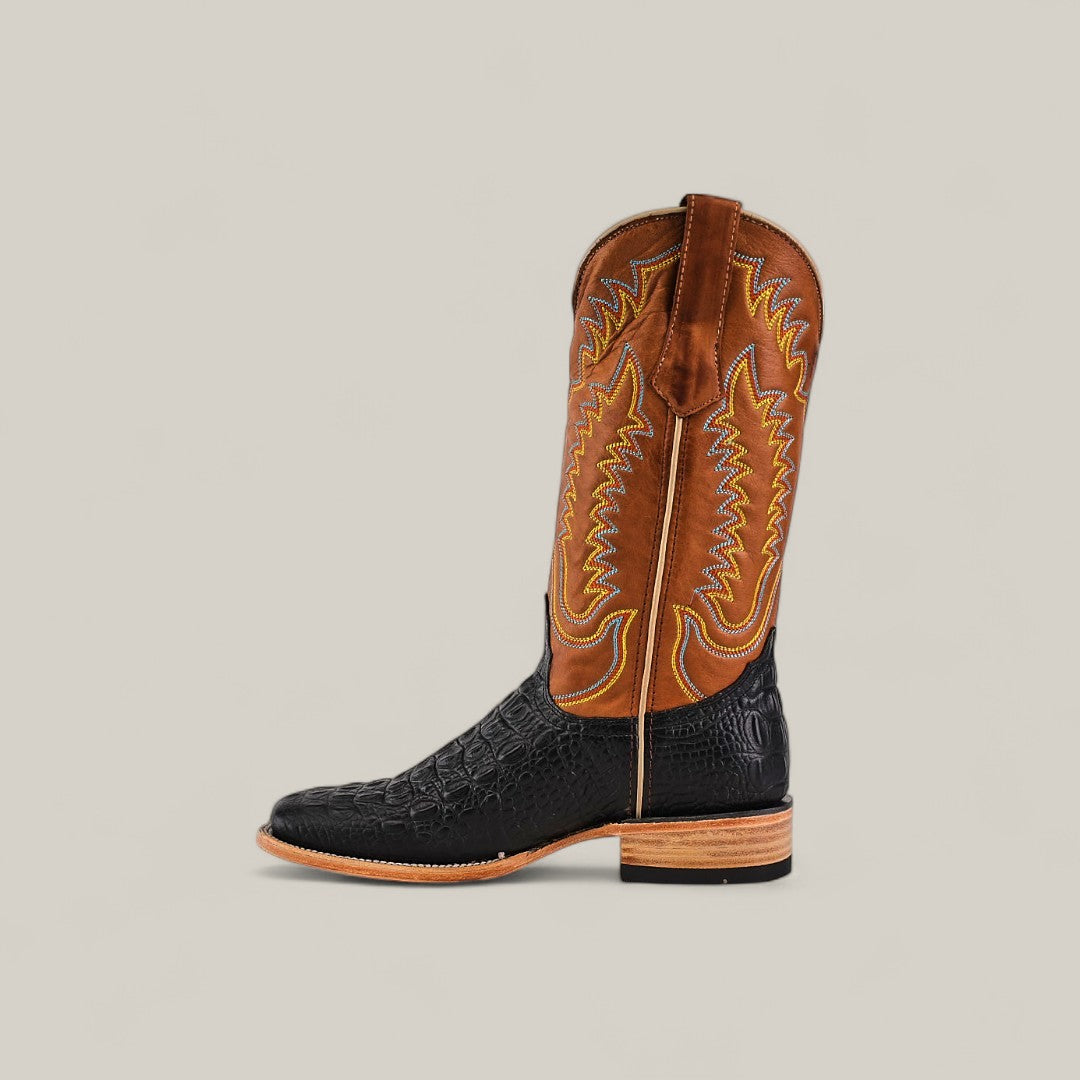 Canyon - Black - Square Toe Mens Boots