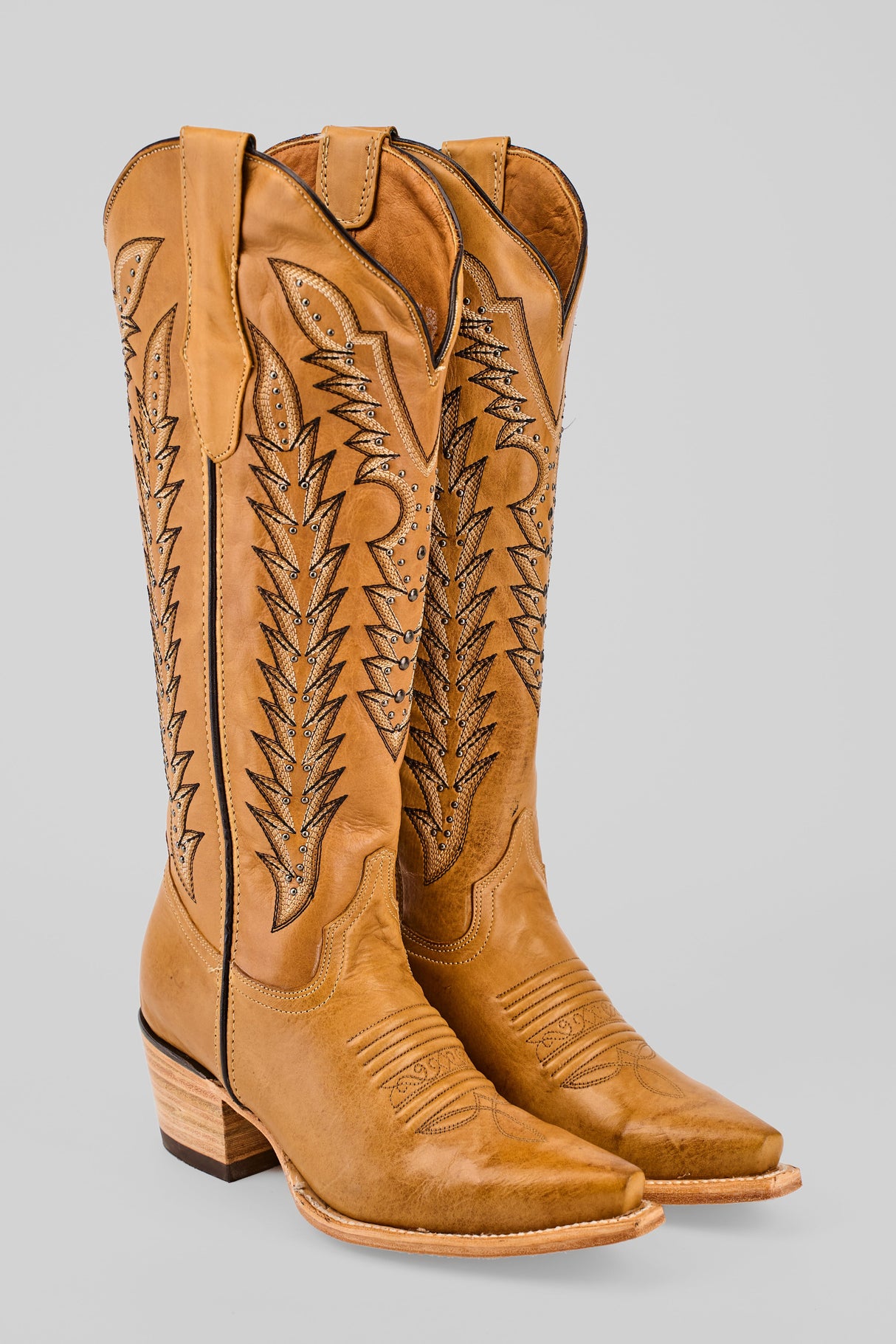 Alana Gold - Tall Shaft - Snip Toe