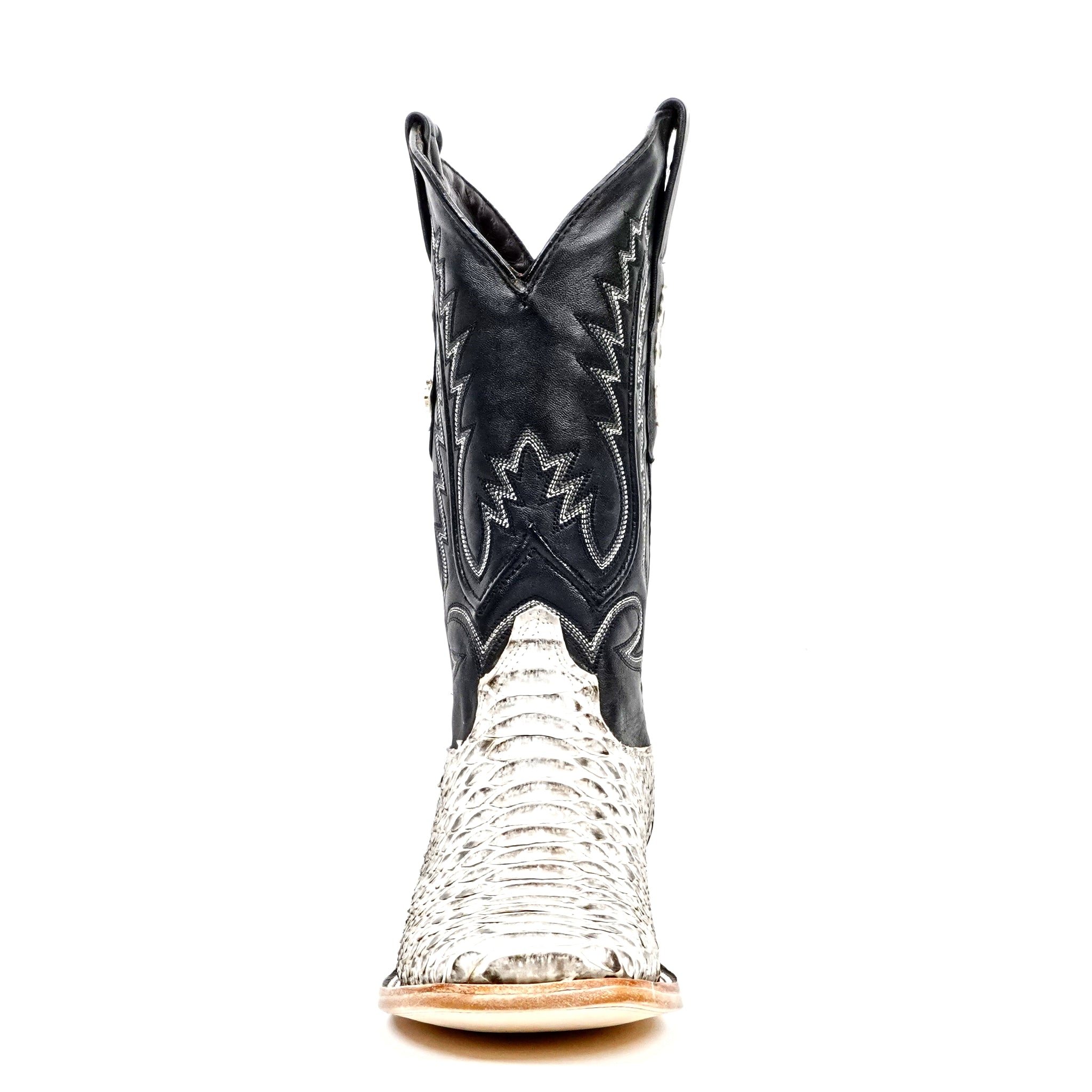 Tanner Python Boots - Natural - Square Toe (PN30)