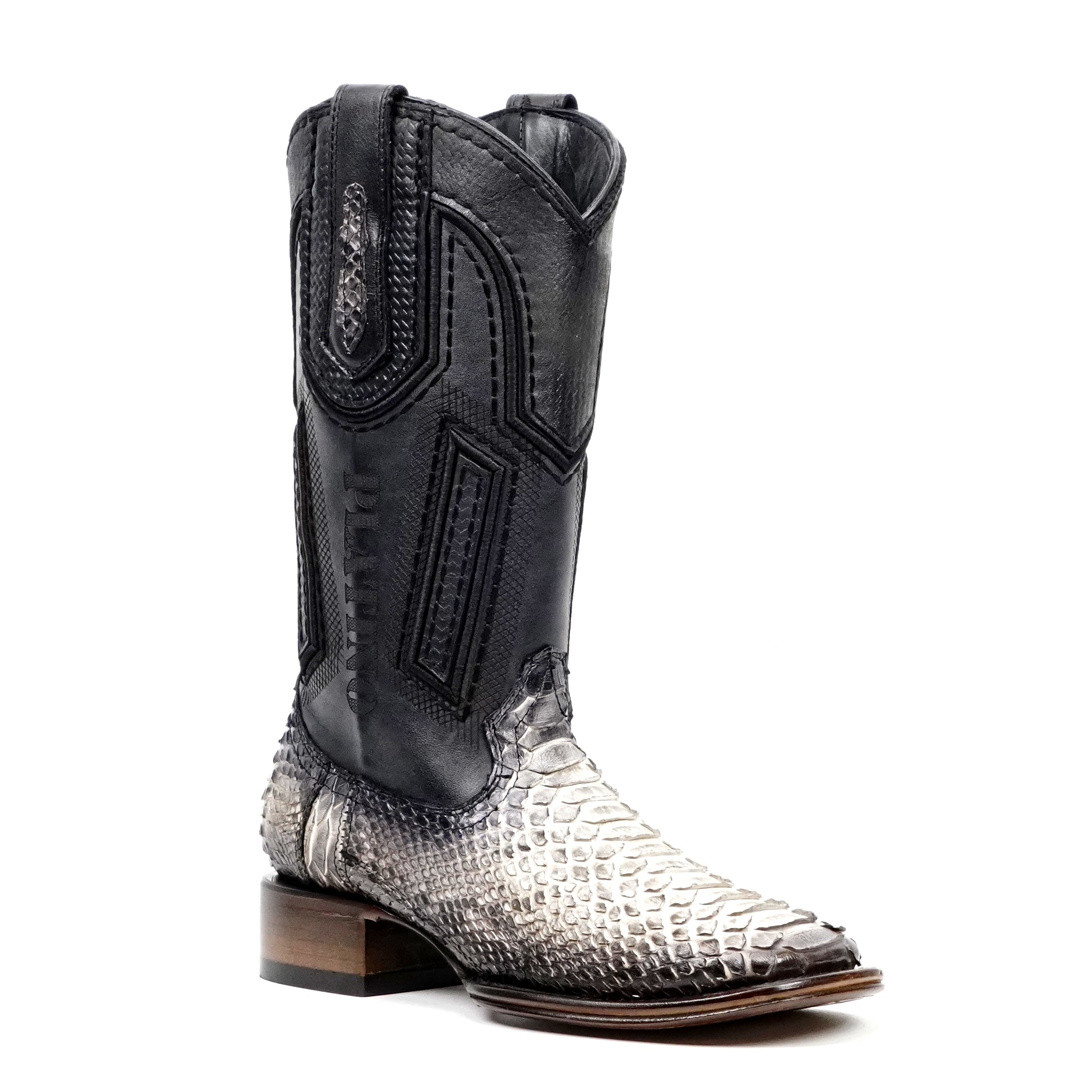 Botas Tanner Platinum Python - Natural - Punta Cuadrada
