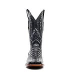 James Aligator Tail Boots - Black - Square Toe (LG10)