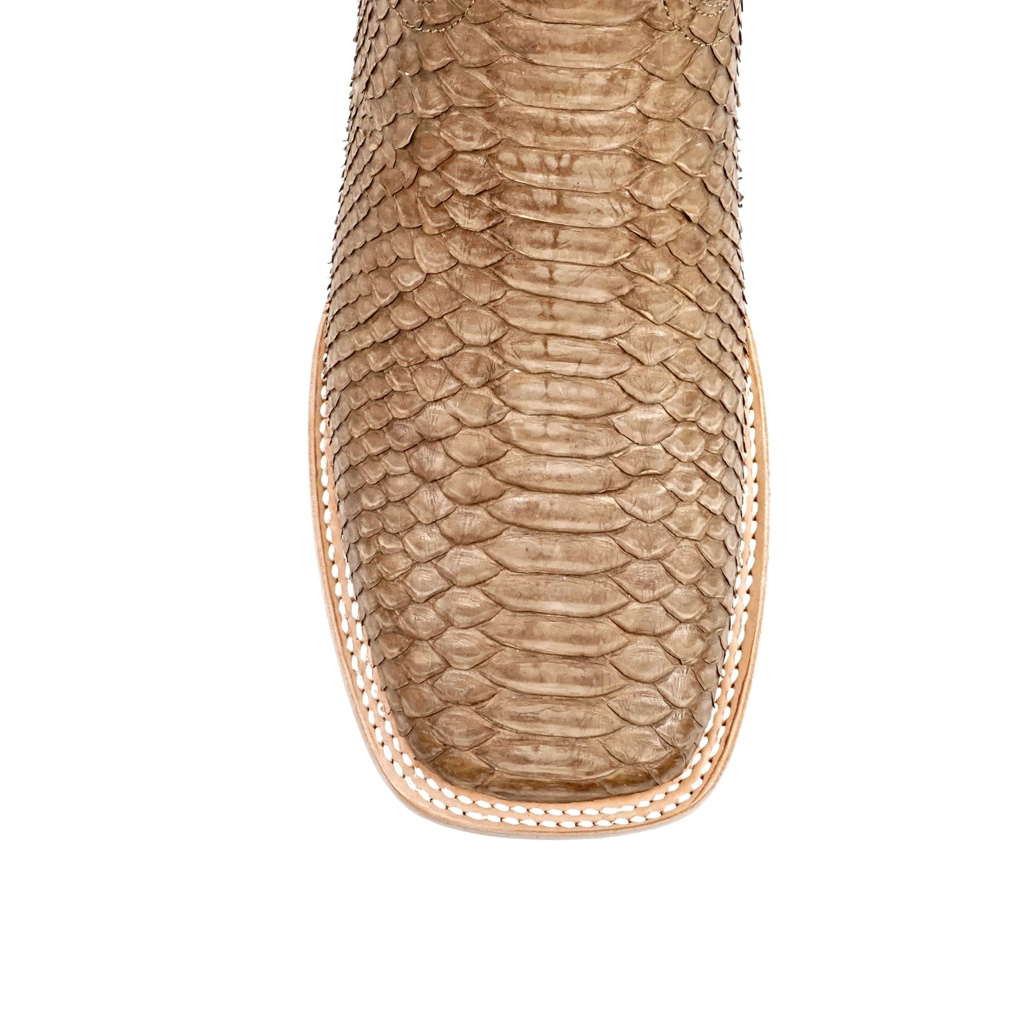 Braxton Python Boots - Tamarind - Square Toe