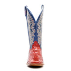Braxton Python Boots - Ruby - Square Toe - Gomez Western Wear
