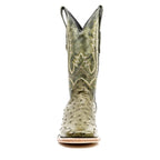 Austin Ostrich Boots - Agave - Square Toe (AV20) - Gomez Western Wear