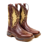 Texas Country - Thunder Chestnut Work Boots - Soft Toe (TC006)