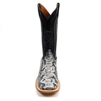 Python Natural - Embossed Leather - Square Toe (E913)