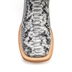 Python Natural - Embossed Leather - Square Toe (E913)