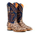Butch Pirarucu Fish Boots - Matte Sand - Square Toe - Gomez Western Wear