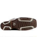 Cheyenne Chocolate Cowboy Boots - Slip-Resistant Sole - Rodeo Toe (E28)
