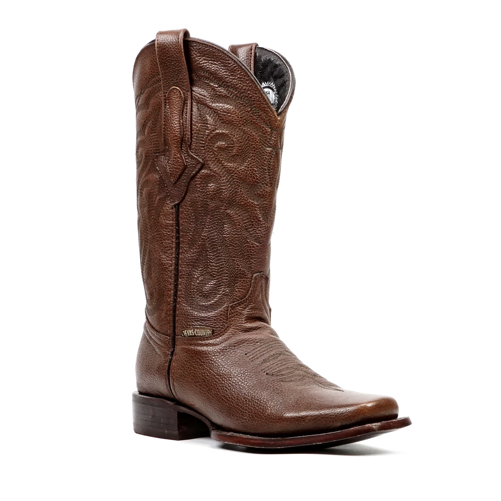 Botas vaqueras marrón grisáceo - Punta Rodeo (E50)