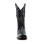 Grisly Cowboy Boots - Black - Narrow Square Toe (E484)