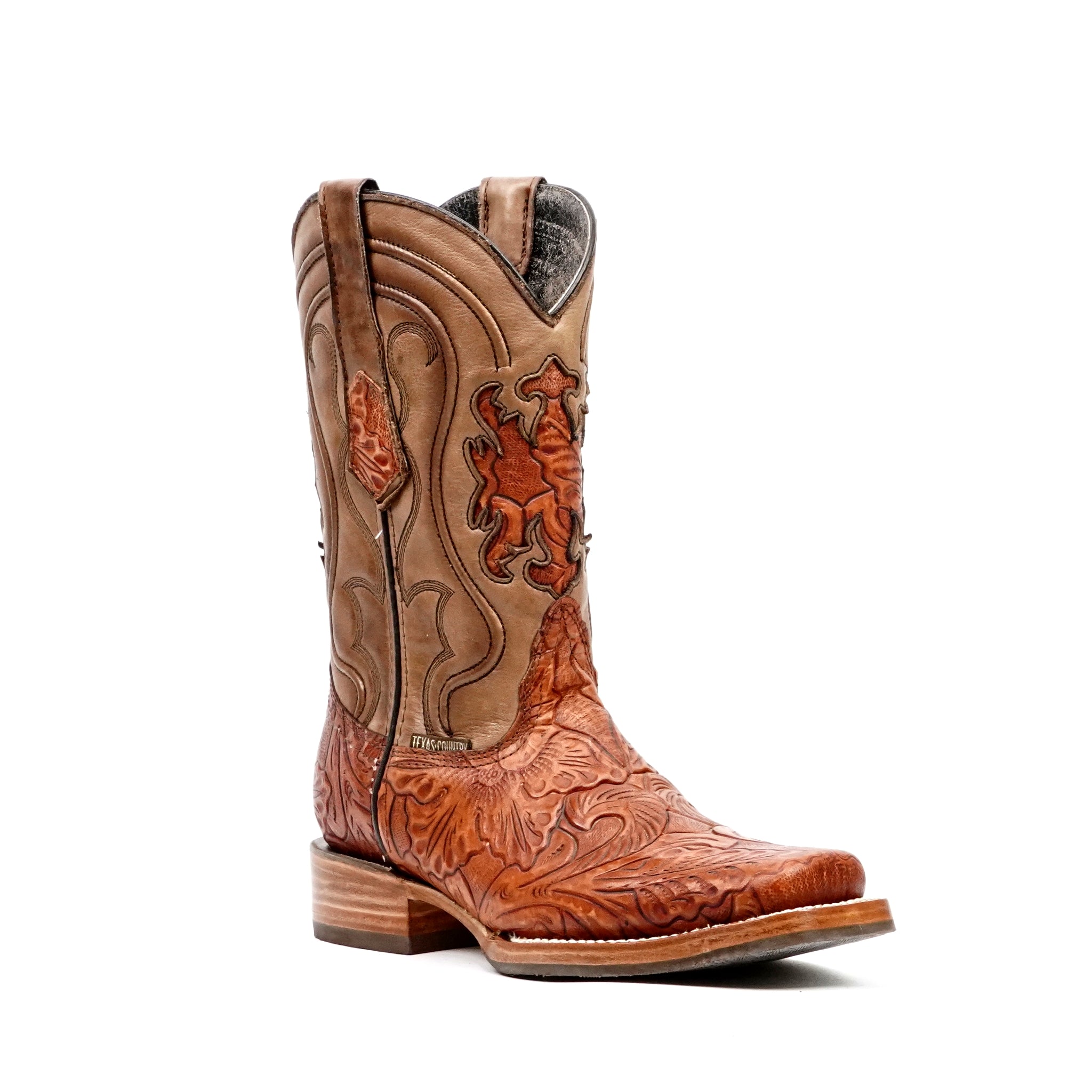 E697 Chiseled Branches Cognac H-Rodeo