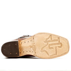 Fresno Cognac Cowboy Boots - Narrow Square Toe (E906)
