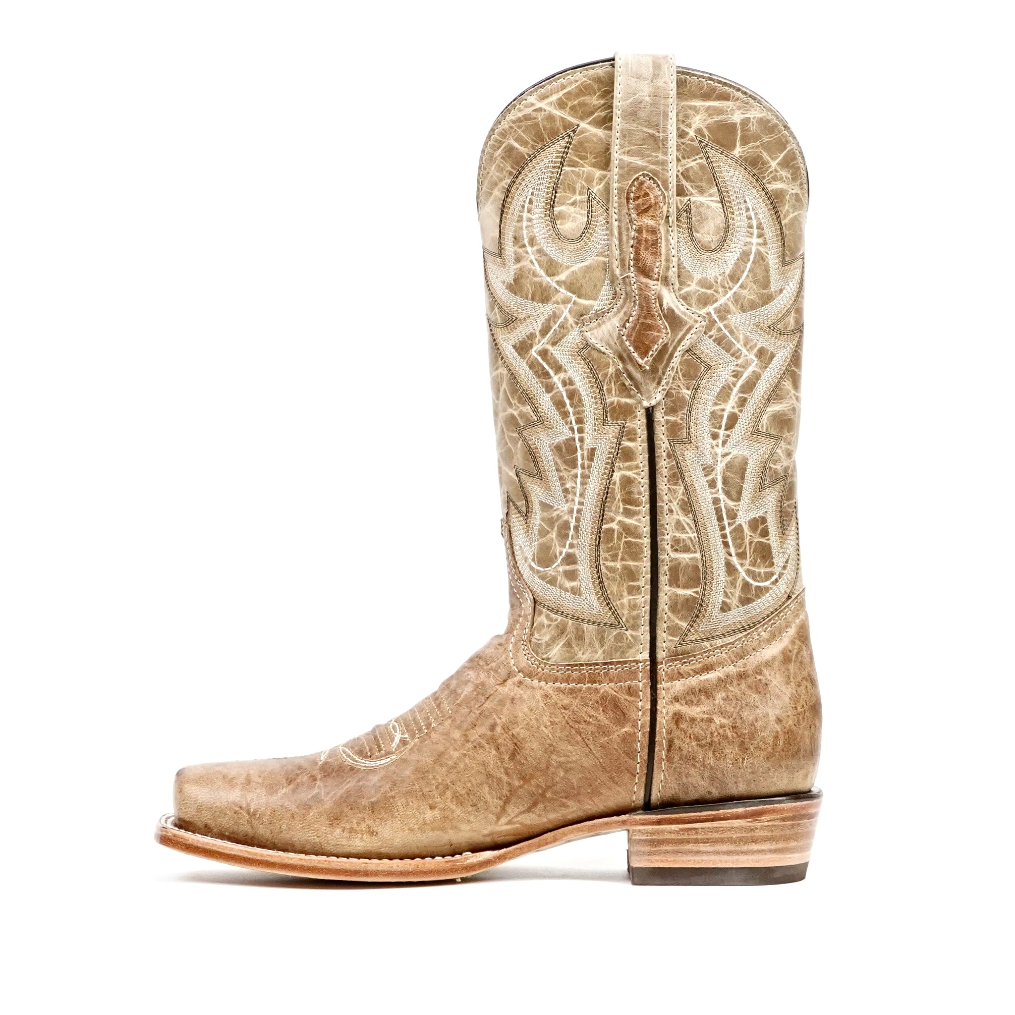 Botas Cowboy Sierra Fawn - Punta Cuadrada Estrecha (E906)