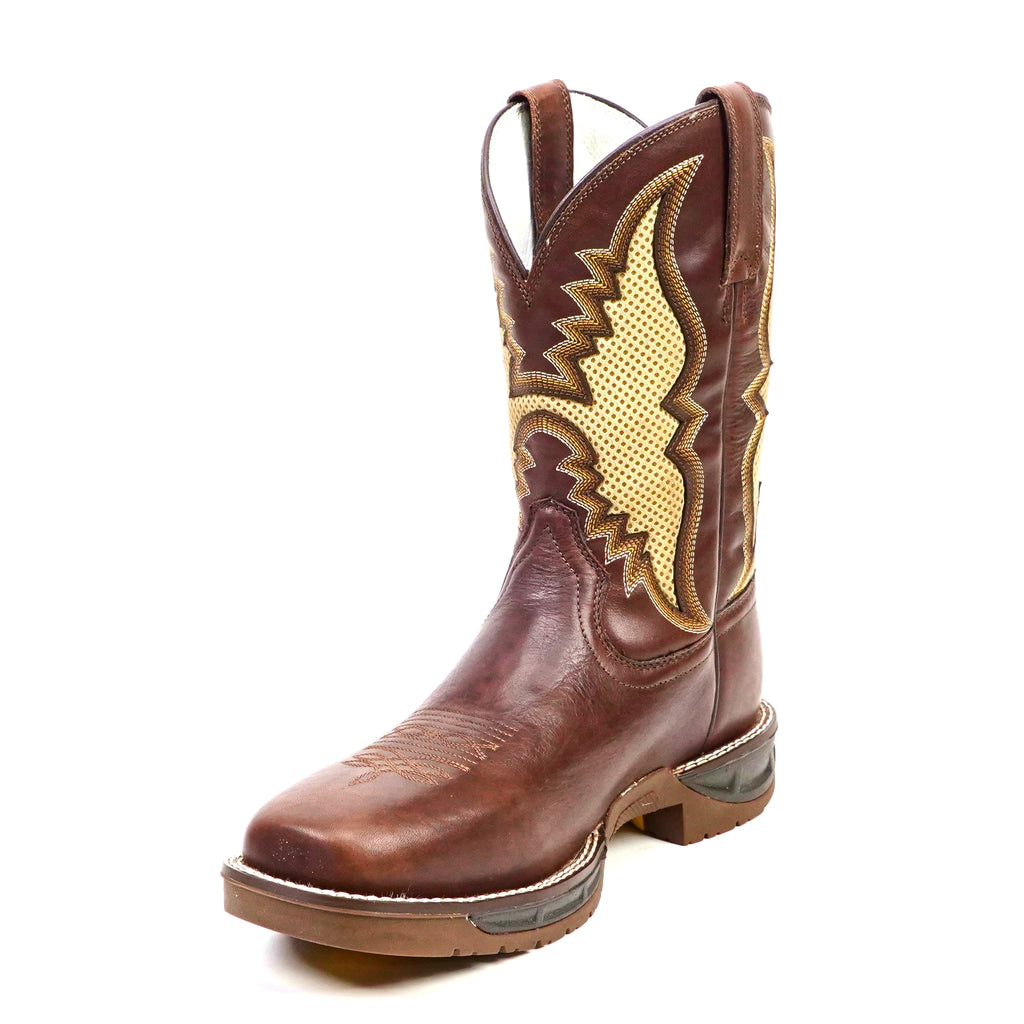 Texas Country - Thunder Chestnut Work Boots - Soft Toe (TC006)