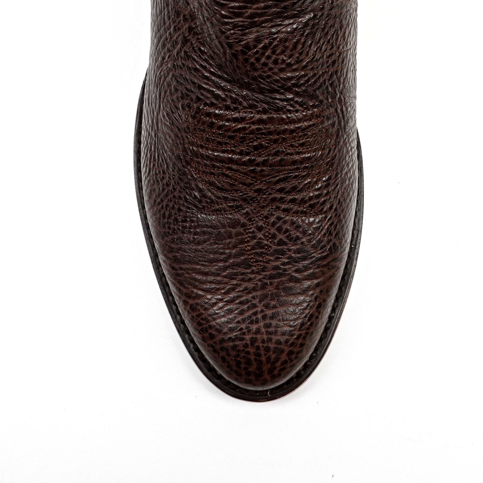 Botas Vaqueras de Hombro de Toro - Clayton Marrón - Punta Roper (TS203)