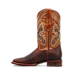Botas cowboy Azkar Moka - Punta cuadrada (E29)