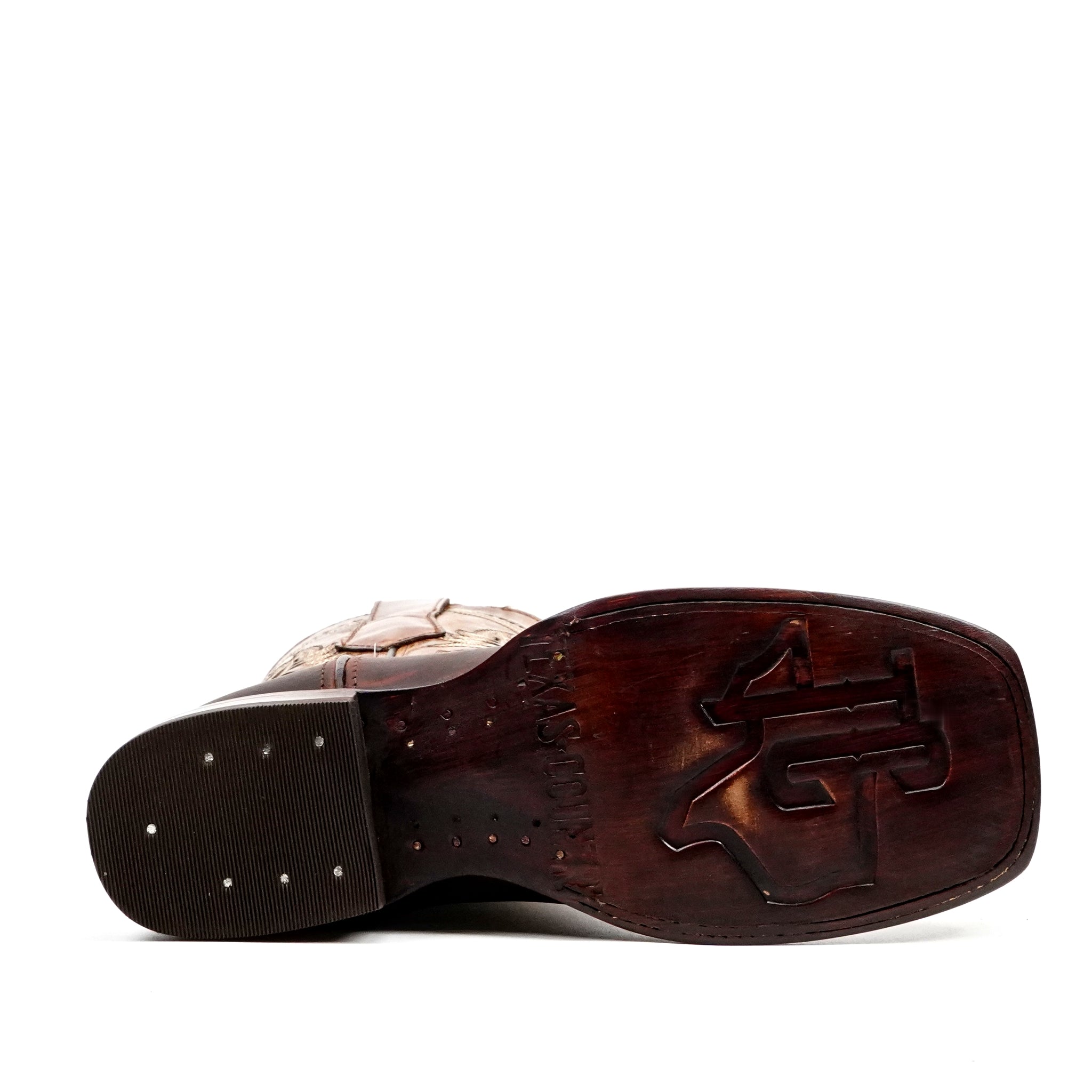 Botas cowboy Azkar Moka - Punta cuadrada (E29)