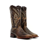 Botas Vaqueras Azkar Tan - Punta Cuadrada (E29)