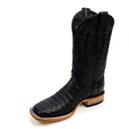 Rhodes Caiman Belly Boots - Navy Blue - Square Toe (LM10)