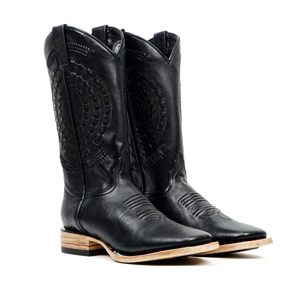 Botas vaqueras Cleyton negras - Punta cuadrada (E944)