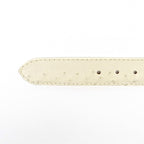 Exotic Full Quilt Ostrich Belt - Bone (C-028)