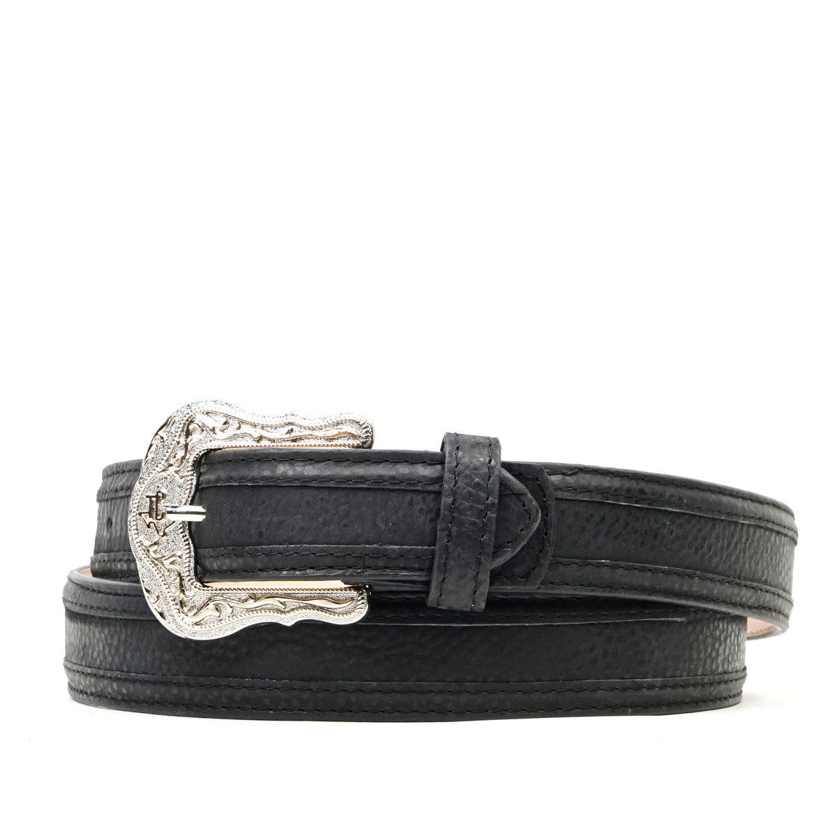 Cheyenne Black Leather Belt (C-V4601)