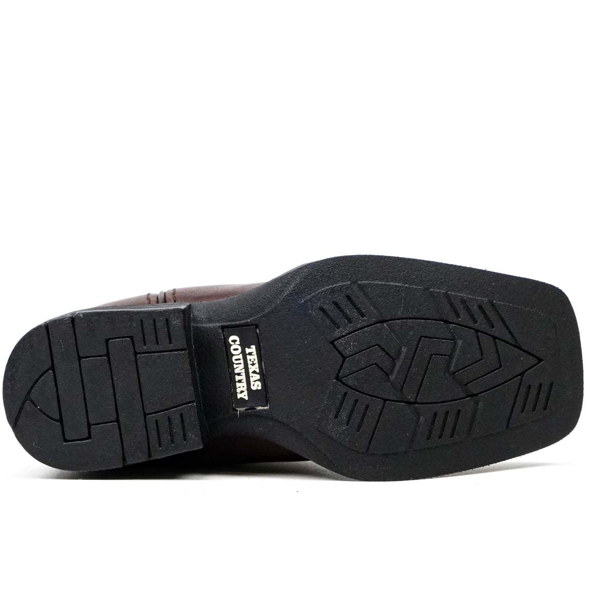 Kids Brown Leather Boots - Slip-Resistant Sole - Square Toe (TCK006)