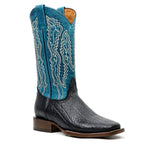 Black Bullhide Boots - Square Toe (E960)