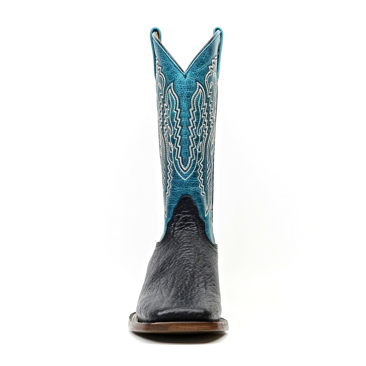 Black Bullhide Boots - Square Toe (E960)