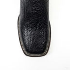 Black Bullhide Boots - Square Toe (E960)