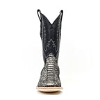 Tanner Python Boots - Gravel Gray - Square Toe (PN30)
