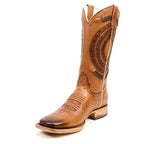 Clayton Tobacco Cowboy Boots - Square Toe (E944)