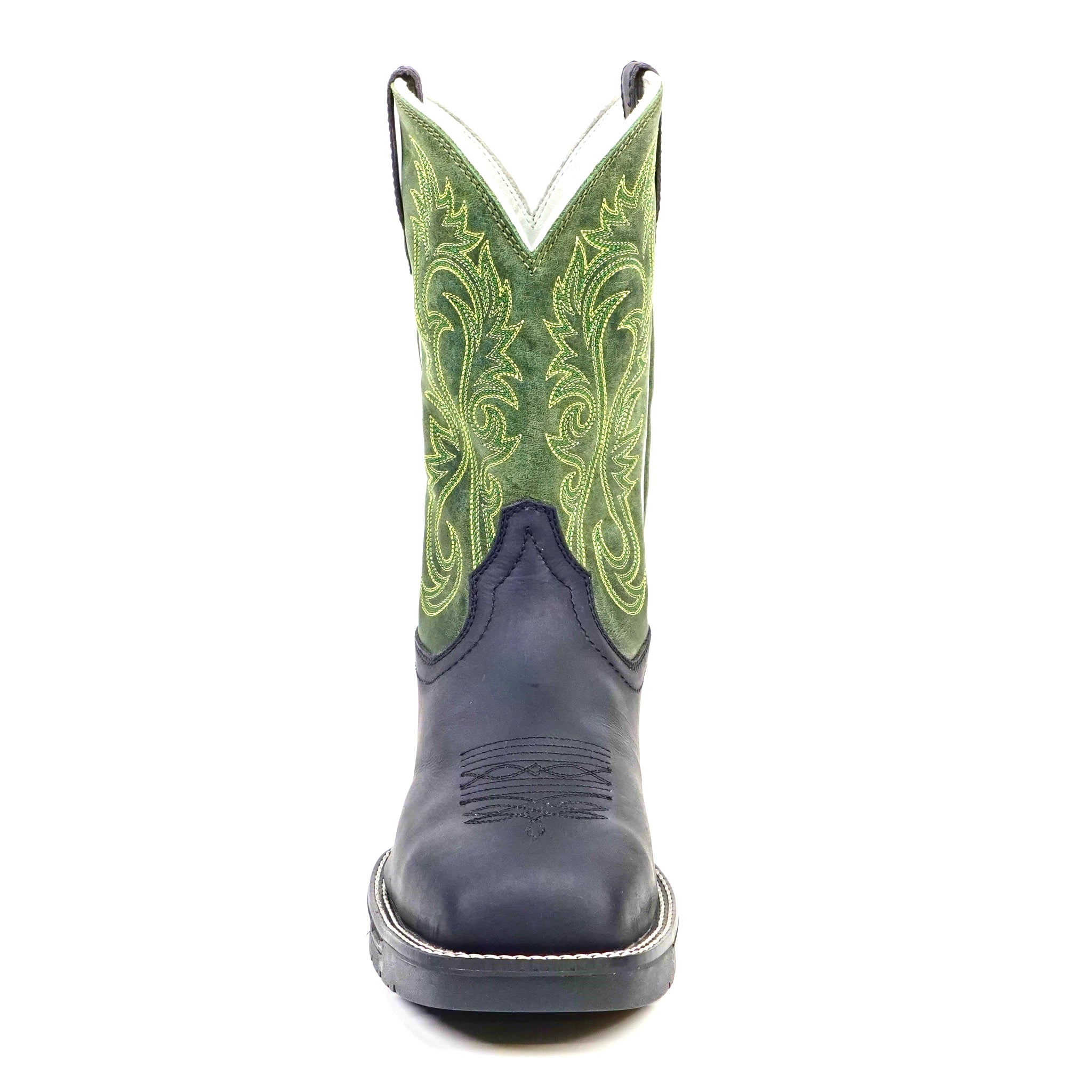 Texas Country - Green & Black Work Boots - Composite Toe (TC008)