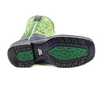 Texas Country - Green & Black Work Boots - Soft Toe (TC008)