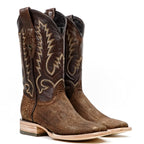 Tanner Python Boots - Tamarind - Square Toe (PN30)