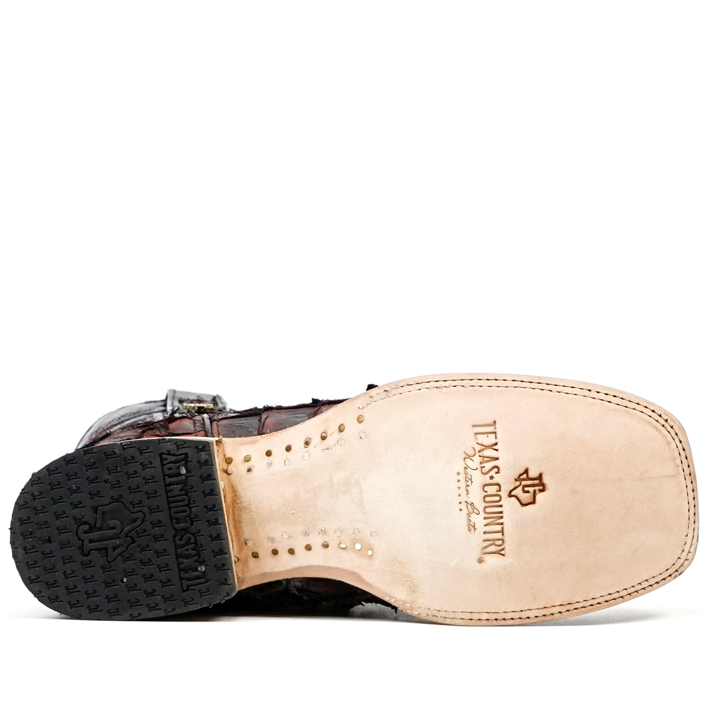 Botas Connor Pirarucu - Rojas - Punta Cuadrada (PZ60)