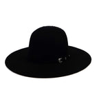 TC Hats - Sombrero Grizzly de copa abierta 6X - Negro