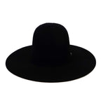 TC Hats - Sombrero Grizzly de copa abierta 6X - Negro