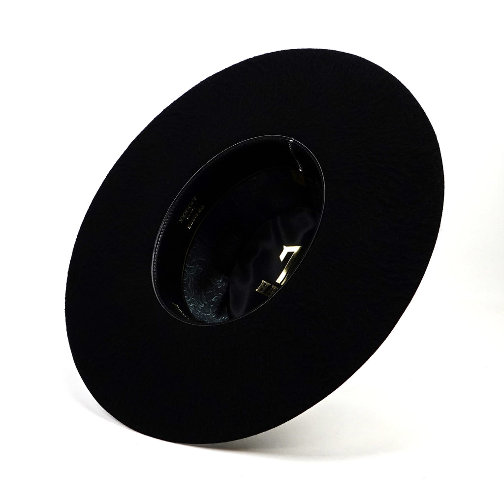 TC Hats - Sombrero Grizzly de copa abierta 6X - Negro