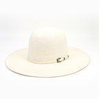 Sombreros TC - Grizzly de copa abierta 6X - Blanco invierno