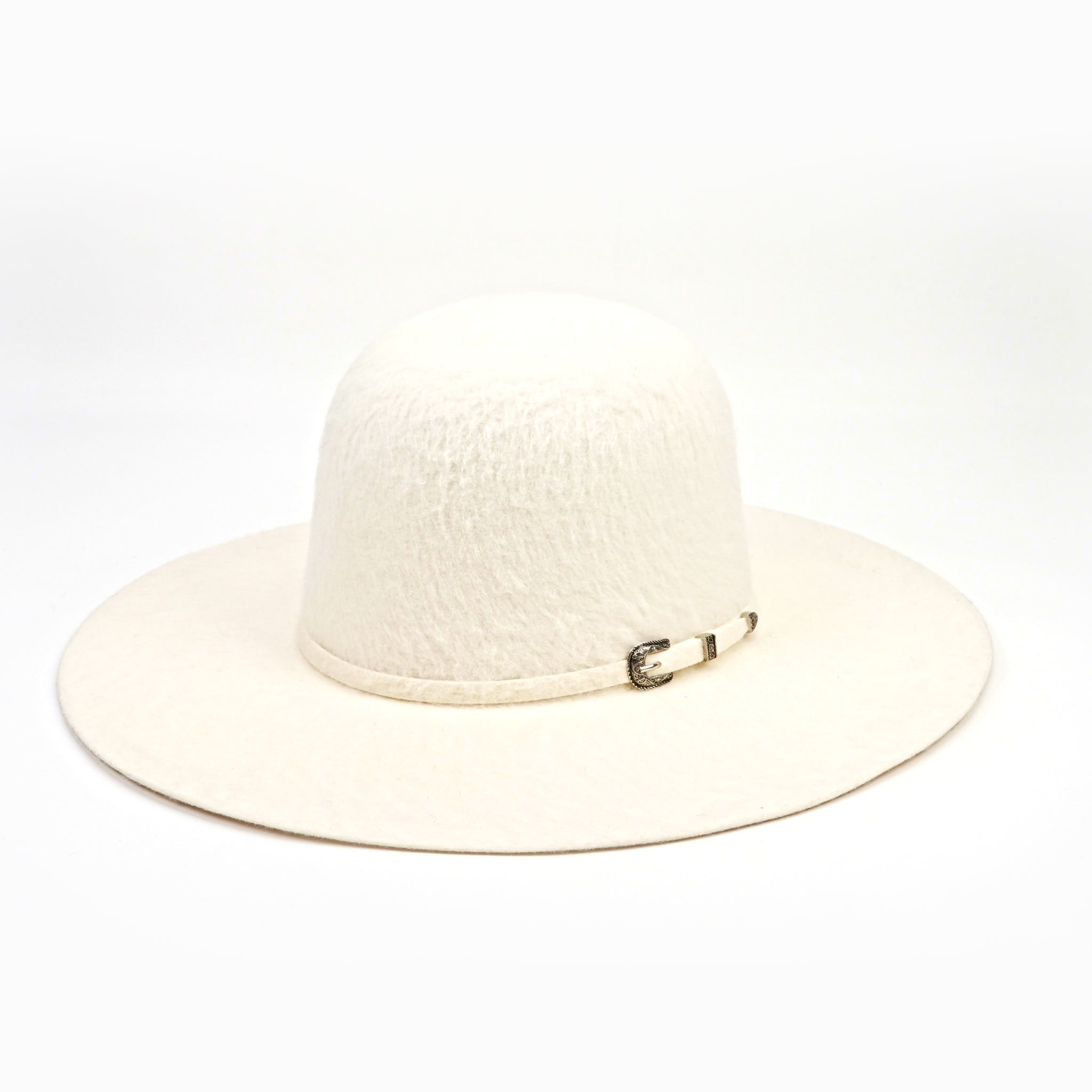 Sombreros TC - Grizzly de copa abierta 6X - Blanco invierno