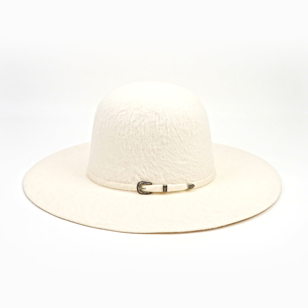 Sombreros TC - Grizzly de copa abierta 6X - Blanco invierno