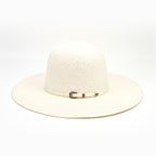 Sombreros TC - Grizzly de copa abierta 6X - Blanco invierno