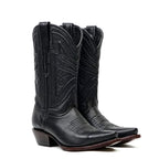Botas Mestizo Negras de Caña Corta - Punta Vaquera (E759)
