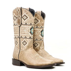 Palles - Botas vaqueras Siberia Fawn - Caña corta - Punta cuadrada (E791)