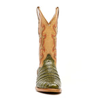 Ranger Caiman Belly Boots - Agave - Roper Toe