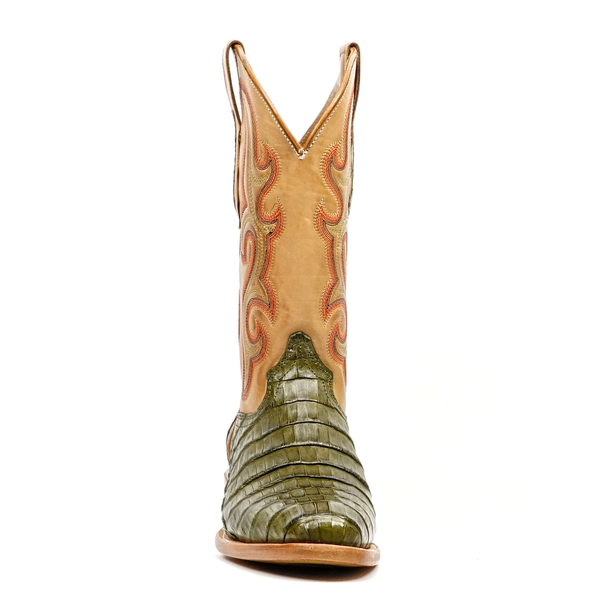 Ranger Caiman Belly Boots - Agave - Roper Toe