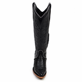 Linda Python Black - Tall Shaft - J Toe
